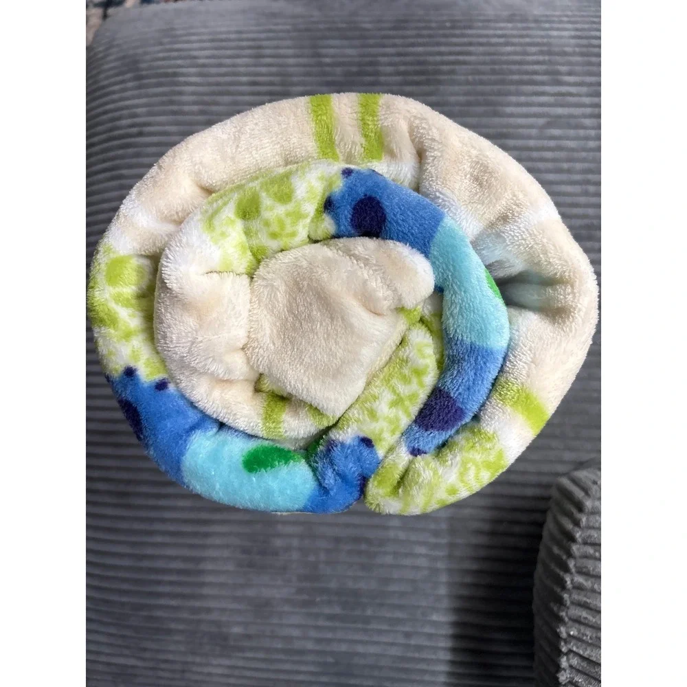 Disney Stitch St Patricks Day Plush Throw Blanket The Big One 60x72 Shamrock
